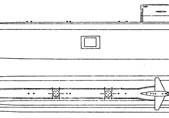 Submarine USS SSN-753 Albany (SSN Submarine] - drawings, dimensions, figures